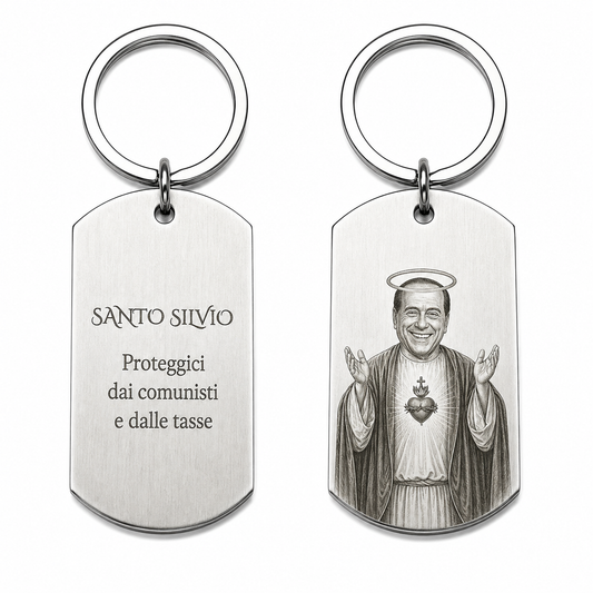 Portachiavi in acciaio inossidabile - Santo Silvio™